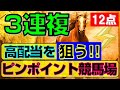 【競馬検証】3連複12点 ~高配当を狙う!! ピンポイント競馬場~