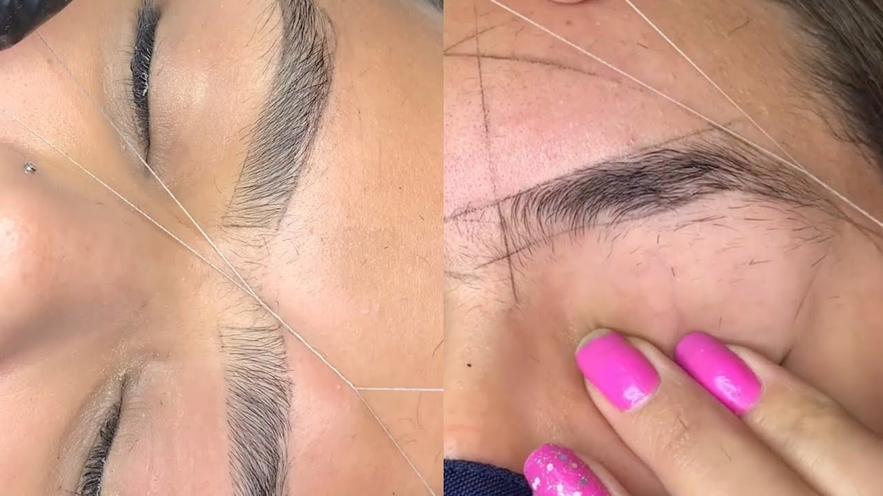 Eyebrow Threading -How To Thread Eyebrows | Threading Tutorial - YouTube
