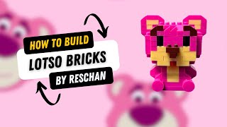 How to Build Lotso Bricks Mini Lego I Tutorial I #bricks #minilego #lego #disney #toystory #diy