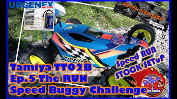 Tamiya Plasma Edge TT02B Speed Buggy Challenge  @BuildingVelocityRC Ep.5 Speed Run Stock - URGENEX 50C