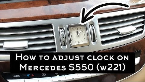 How to set your clock time on a Mercedes S550 ( w221) #w221 #mercedess550 #mercedesw221 #mercedes