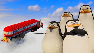 Cars vs Los Pingüinos Me La Van A Mascar - Teardown