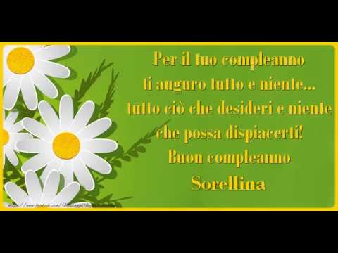 Tanti Auguri di Buon Compleanno Sorella!