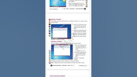 Class 4 | Ch-5 Knowing Windows 7 ( Moving and Resizing a Window) | (09/10/2020)