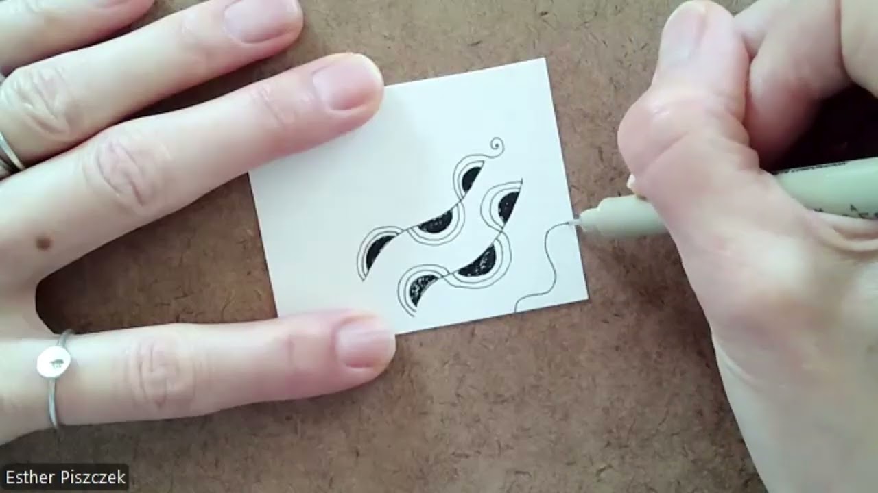 Zentangle (R) Explore with Esther Piszczek, CZT: Kruffle, Kelli King, CZT