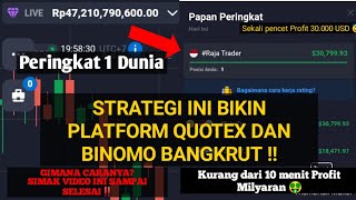 RAMPOK BINARY OPTION - Profit 1 Milyar Semua Platform Binary Option Ketar-Ketir sama Strategi ini‼️