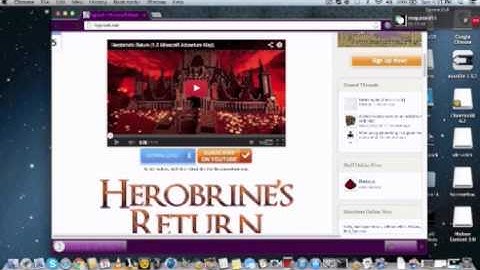 How to install Adventure Maps - And How To Install "Herobrines Return" On Mac 1.5.1