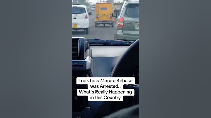 Morara Kebaso ArrestedLook how He was Arrested