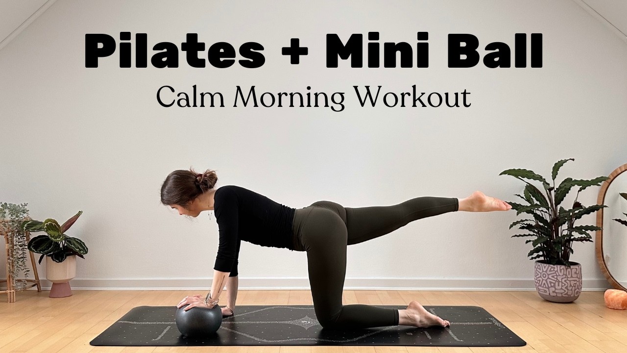 20 MIN MORNING PILATES + BALL || Full Body Workout: Inner Thighs, Glutes, Legs, Core & Arms