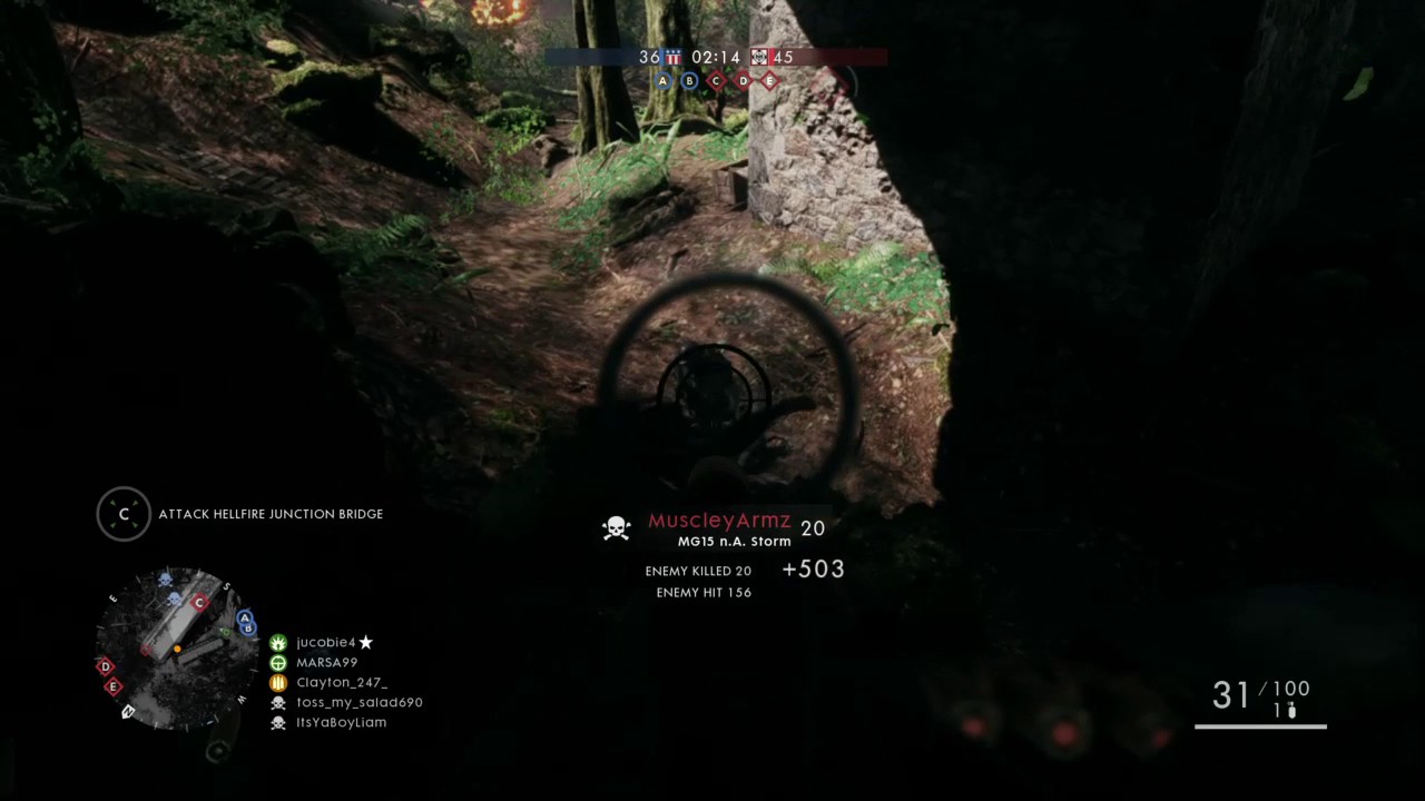 Small Kill Feed (BEST Support Gun on BF1)