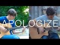 Apologize - OneRepublic (fingerstyle guitar cover by Peter Gergely & Eddie van der Meer) [WITH TABS]