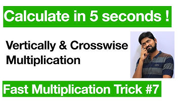 Fast Multiplication trick 7 | Vertically & Crosswise Multiplication #calculationtricks #vedicmaths