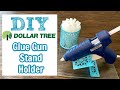 DIY $3 Dollar Tree Glue Gun Stand Holder | Our Gray House