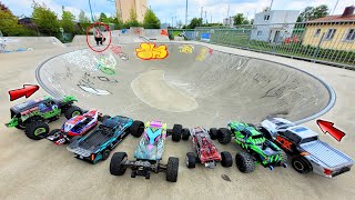 Welches FAHRZEUG macht die BESTEN STUNTS im POOL?  FATALE RC Skatepark Action!