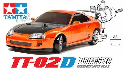 HOW TO INSTALL THE FRONT AND REAR UPRIGHTS | Tamiya TT-02D Drift Spec Chassis Toyota Supra Kit