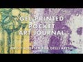 Gel Printed Pocket Art Journal with Gelli Arts® Printing Plates