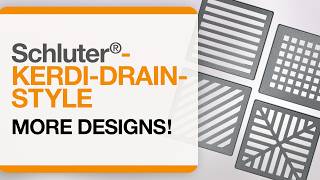 Schluter®-KERDI-DRAIN-STYLE: MORE DESIGNS!