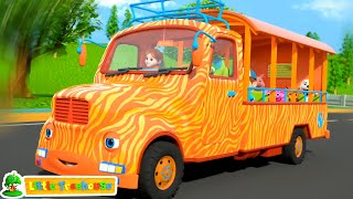 wheels on the bus jungle safari more vehicle rhymes songs for kids