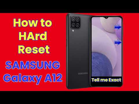 Samsung Galaxy A12 Hard Reset (Factory Reset) - Bypass Lock Screen & Wipe Data