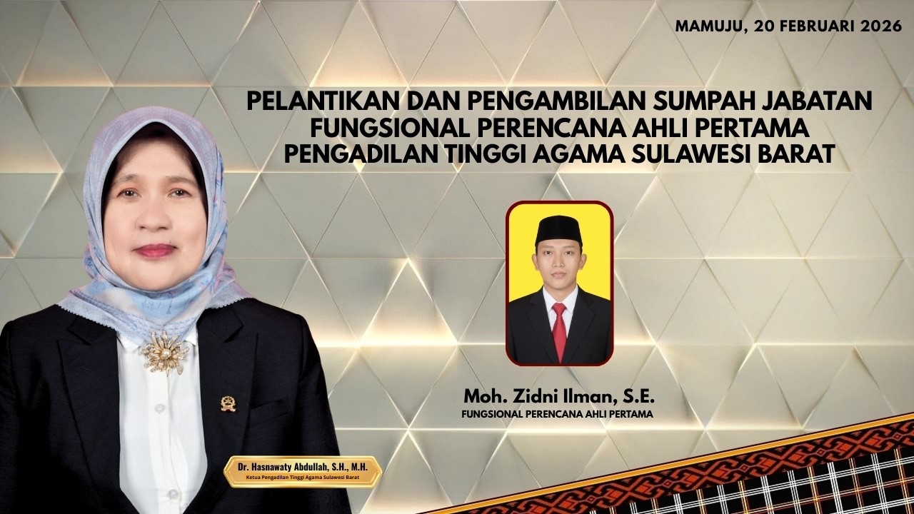LIVE : Pelantikan & Pengambilan Sumpah Jabatan Fungsional Perencana Ahli Pertama | Moh Zidni Ilman
