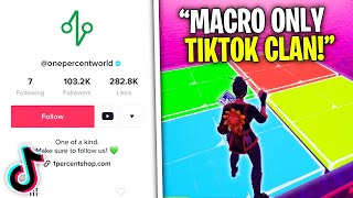 I Tried Out For A MACRO ONLY TIKTOK CLAN while secretly CHEATING! (Fortnite)