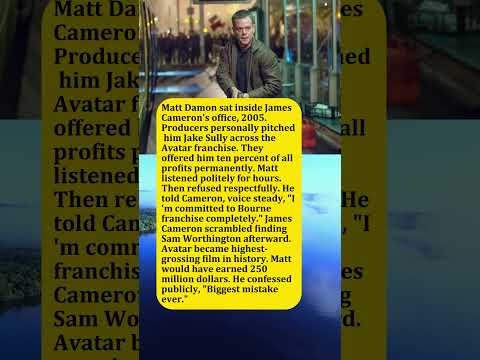 Matt Damon Refused Avatar's Lead Role and Lost 250 Million—His Biggest Regret Stunned Hollywood