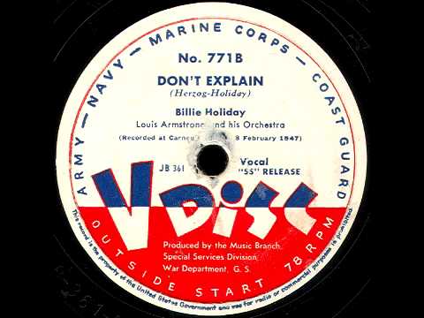 V-Disc 771 Louis Armstrong, Billie Holiday, Edmund...