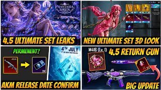 🔥OMG! BGMI 4.5 UPDATE LEAKED 😱NEW ULTIMATE SET 3D LOOK, AKM RELEASE DATE CONFIRMED & M416 RETURN GUN