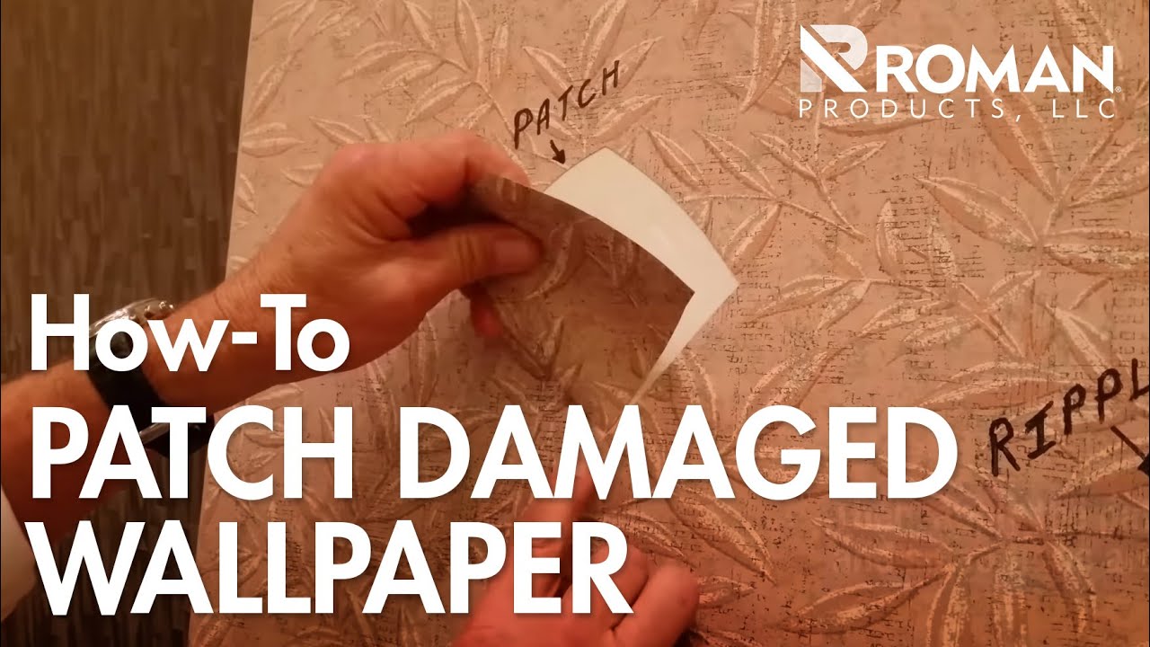 How to Repair a Strip of Wallpaper  DIY Projects  YouTube