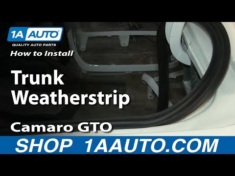 How To Install Replace Trunk Weatherstrip Pontiac Ventura Chevelle Camaro GTO Firebird and More