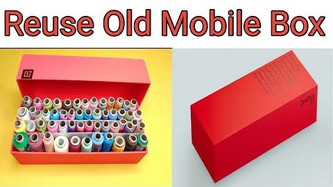Thread storage Box making from waste box that have never seen ever / DIY thread box