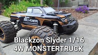 The Blackzon Slyder 1/16 RC Elektro RTR 4W Monstertruck.