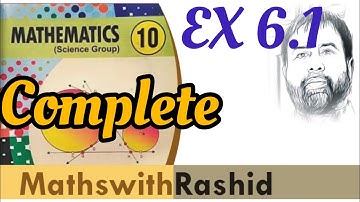 EX 6.1 class 10 BASIC STATISTICS PTBB FBISE