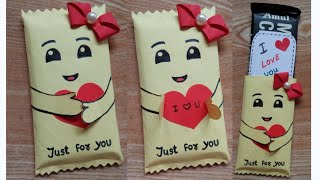 DIY Care Emoji Birthday Gift Idea/Chocolate Card Gift With secret massage /Birthday gift making idea