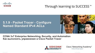 Курс Молодого Бойца Cisco Часть 3 2021 CCNA ENSA 5.1.9 Packet Tracer Config Named Standard IPv4 ACLs