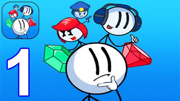 Stickmin Series: Thief Diamond - Gameplay Walkthrough Part 1 All Levels All Chapters 1,2,3 (Android)