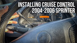 Install Cruise Control Switch on a T1N Sprinter (Without Removing Steering Wheel)