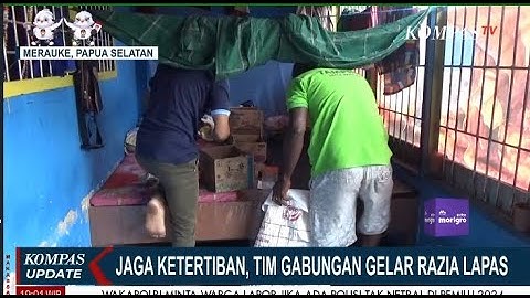 Guna Jaga Ketertiban, Petugas Keamanan Gabungan Razia Lapas Merauke