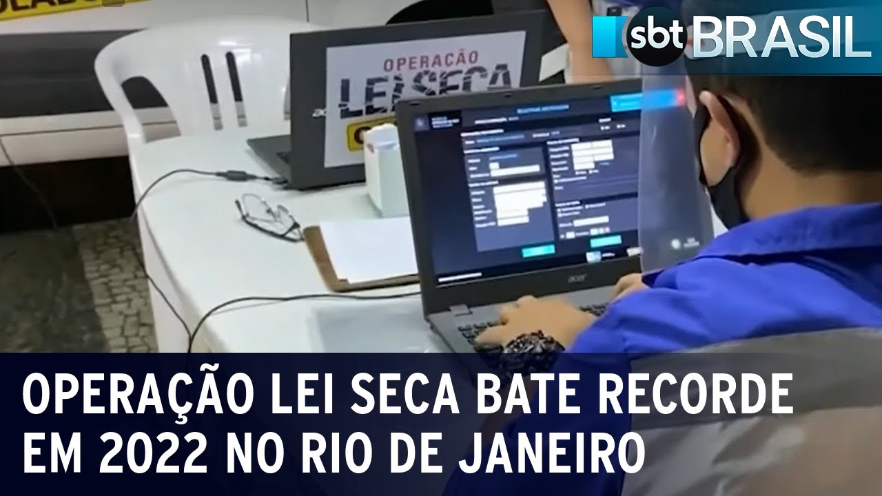 Operação Lei Seca bate recorde em 2022 no Rio de Janeiro | SBT Brasil (28/12/22)