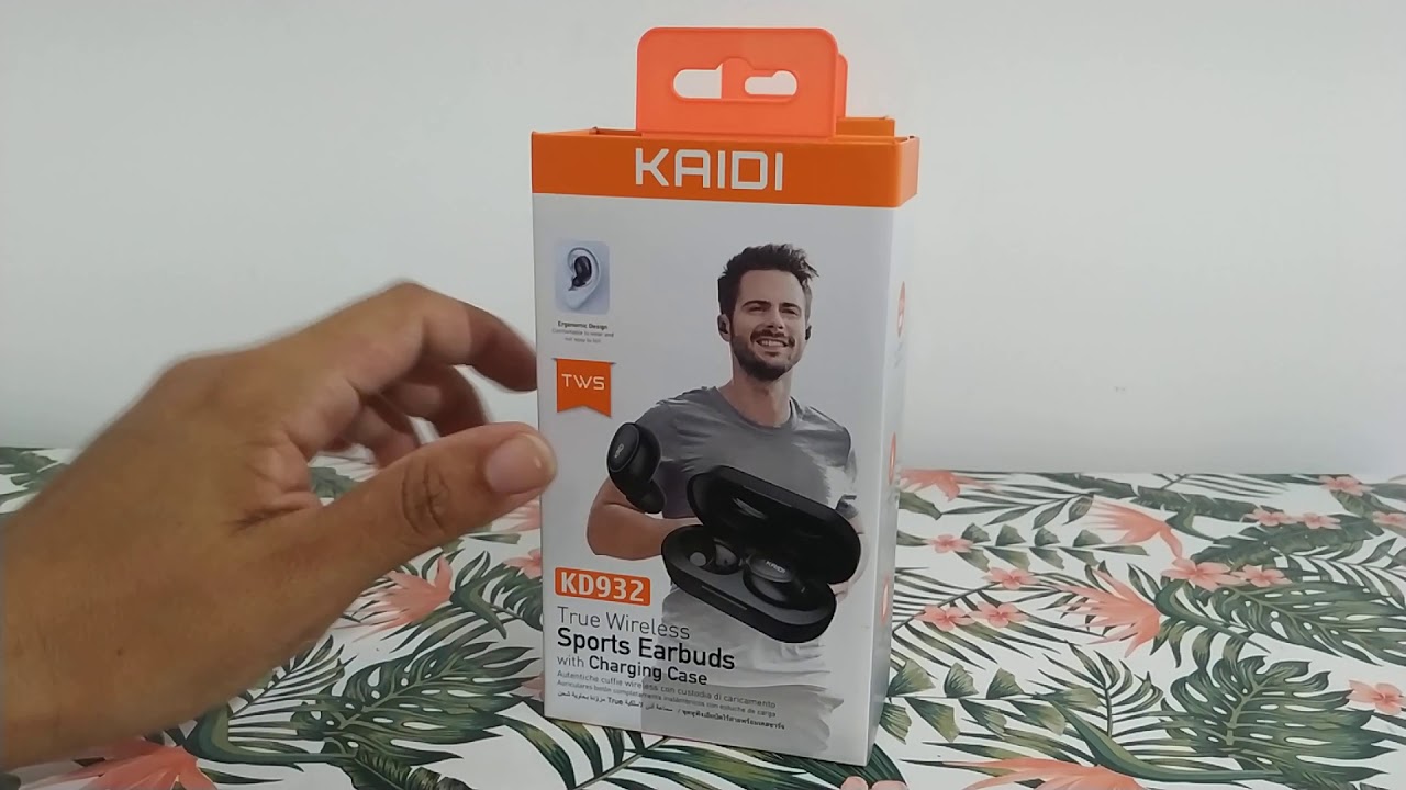 Fone De Ouvido Sem Fio Sports Earbuds TWS 5.0 KAIDi KD-932 - YouTube