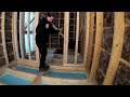 Heating Cabel on Water Pipe and finishing insulation and wall sheeting