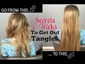 Secrets & Tricks to Get Out Tangles - Hairbrushing without Tears
