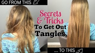 Secrets & Tricks to Get Out Tangles - Hairbrushing without Tears