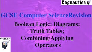 Boolean Logic: Diagrams; Truth Tables; Combining/Applying Operators