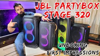 JBL Partybox Stage 320 Unboxing and First Impression + Sound  Test