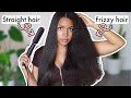 Curly to Straight: How to Straighten Curly Hair | NO FLAT IRON or Heat Damage