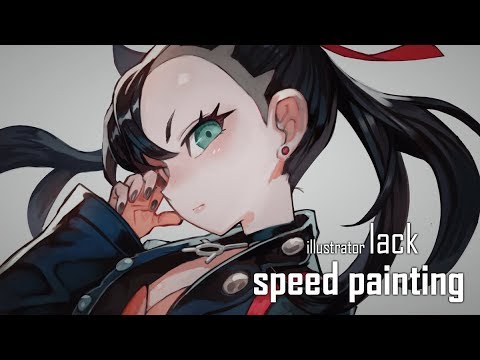 ポケモン剣盾 マリィちゃんのイラスト制作動画 Speed Painting Youtube