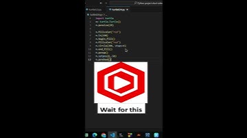 YouTube studio logo in python turtle graphics #shorts #ytshorts #pythonturtle #python #programming