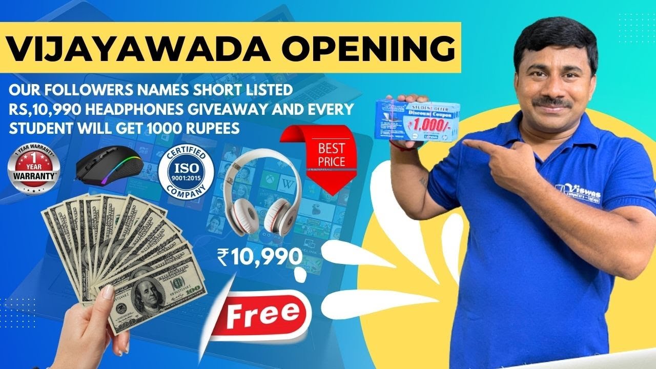 Vijayawada Grand Opening Viswas Computers Laptop Sales Services