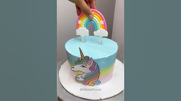 Unicorn Cake🦄🌈 #cake #design #viral #shorts #trending #youtubeshorts #subscribe